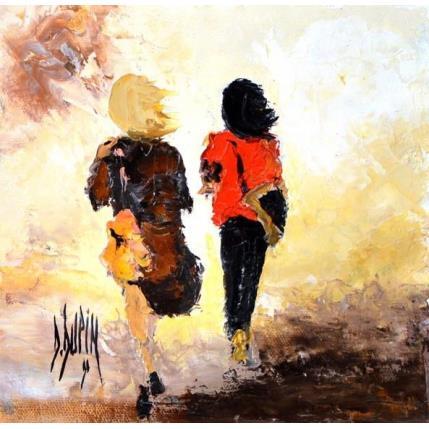 Painting Sous l'armure de nos coeurs... by Dupin Dominique | Painting Figurative Oil Life style, Pop icons