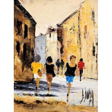 Painting Comme une étincelle... by Dupin Dominique | Painting Figurative Oil Life style, Pop icons