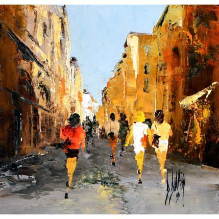 Painting Nos âmes en écho... by Dupin Dominique | Painting Figurative Oil Life style