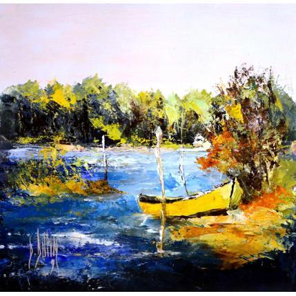 Painting Eaux mêlées by Dupin Dominique | Painting Figurative Oil Nature