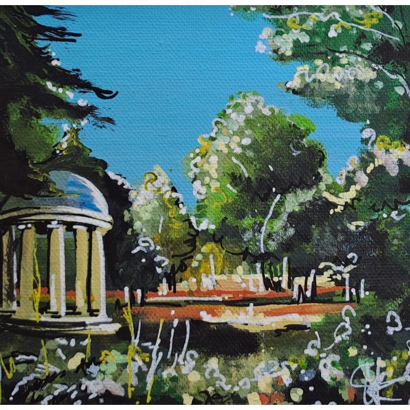Painting Jardin de l'Arquebuse à Dijon by Touras Sophie-Kim  | Painting Figurative Acrylic
