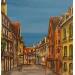Gemälde Le calme des rues de Dijon von Touras Sophie-Kim  | Gemälde Figurativ Acryl