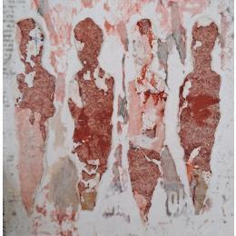 Painting Empreintes by Rocco Sophie | Painting Raw art Acrylic Pop icons