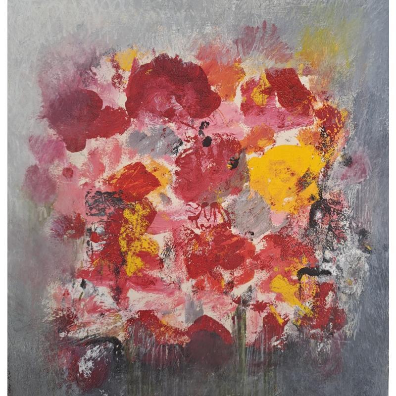 Gemälde Parade Fleurie von Rocco Sophie | Gemälde Art brut Acryl