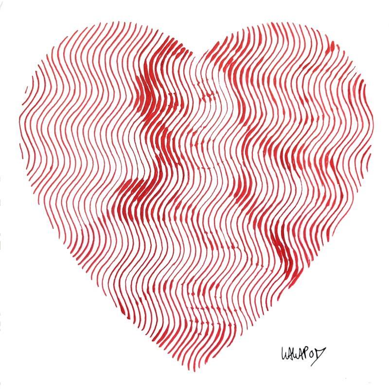 Painting Coeur de Botticelli by Wawapod | Painting Pop-art Pop icons Acrylic