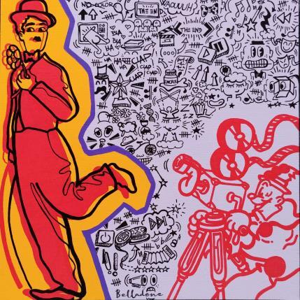 Peinture Ça tourne ! par Belladone | Tableau Pop-art Acrylique, Posca Icones Pop