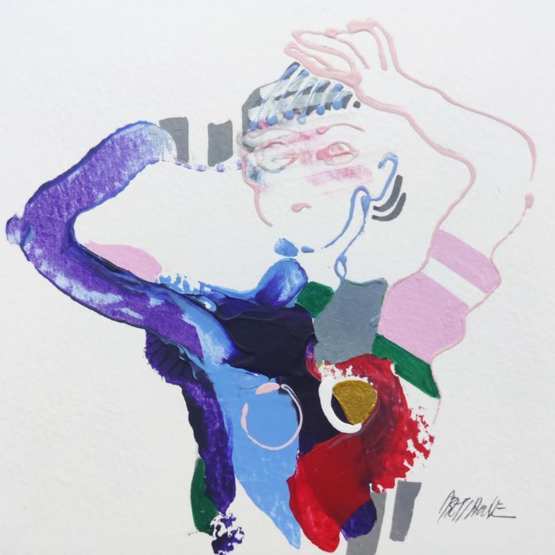 Peinture Le carré par Cressanne | Tableau Figuratif Nu Acrylique