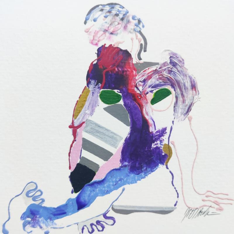 Peinture Un doux repos par Cressanne | Tableau Figuratif Nu Acrylique