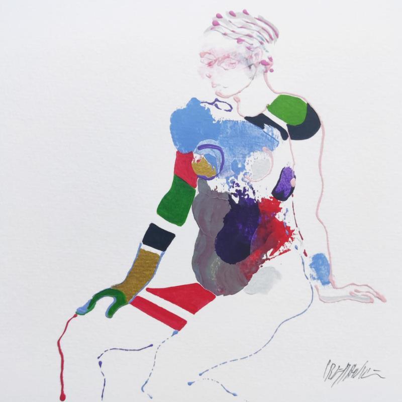 Peinture La pensée active par Cressanne | Tableau Figuratif Nu Acrylique