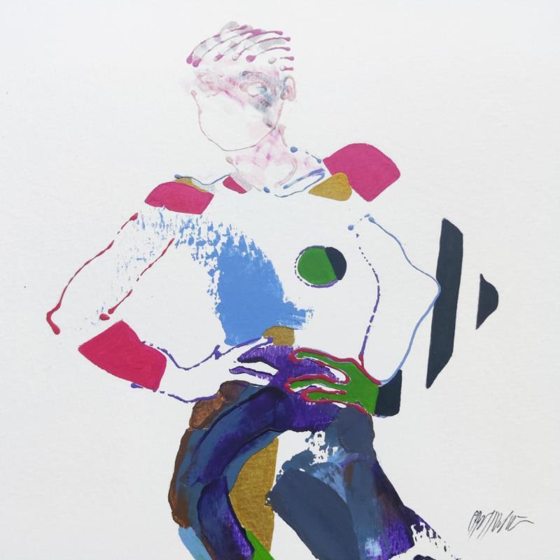 Peinture Le losange par Cressanne | Tableau Figuratif Nu Acrylique