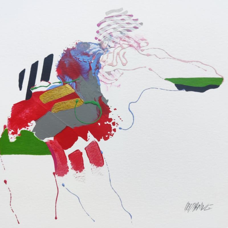 Gemälde Patinart de vitesse von Cressanne | Gemälde Figurativ Akt Acryl