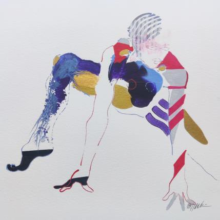 Painting Ma préparation by Cressanne | Painting Figurative Acrylic Nude