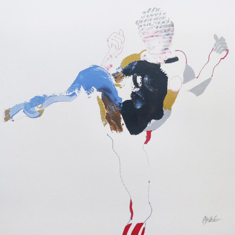 Peinture L'agilité par Cressanne | Tableau Figuratif Nu Acrylique