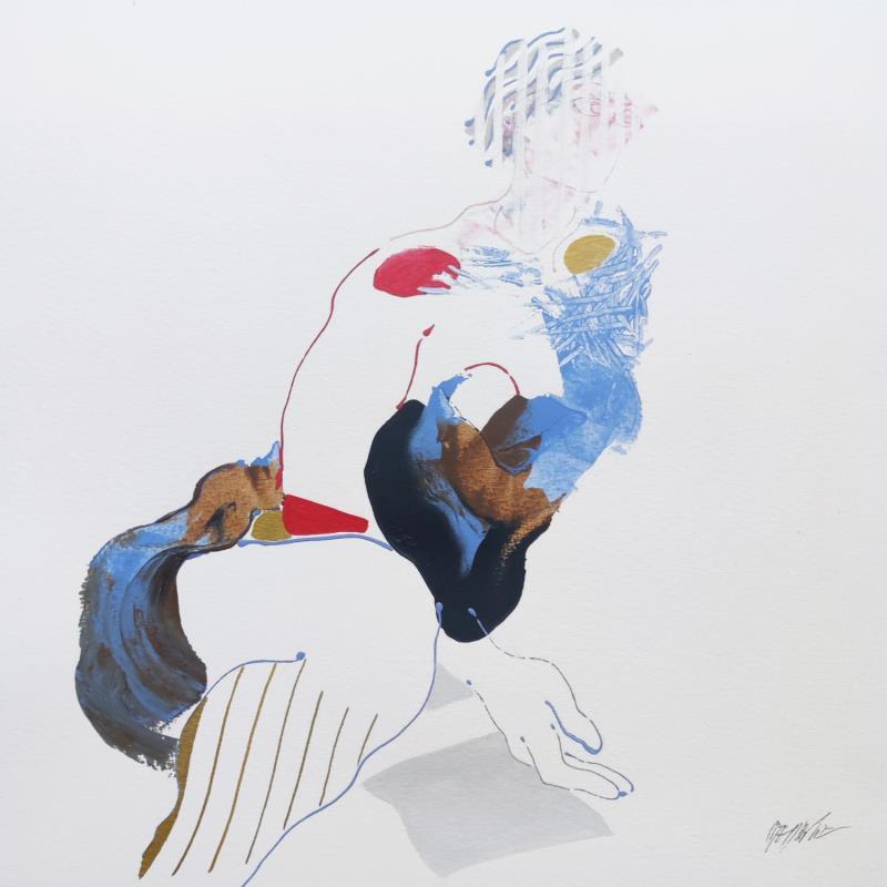 Peinture La Déesse par Cressanne | Tableau Figuratif Nu Acrylique