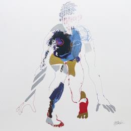 Painting Prêt, partez ! by Cressanne | Painting Figurative Acrylic Nude