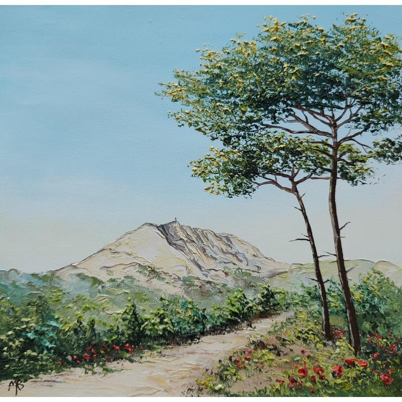 Gemälde Vers la sainte victoire von Blandin Magali | Gemälde Figurativ Landschaften Öl