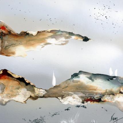 Peinture C1977 par Naen | Tableau Abstrait Acrylique minimaliste