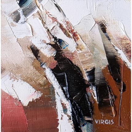 Peinture On the way to home par Virgis | Tableau Abstrait Huile Minimaliste