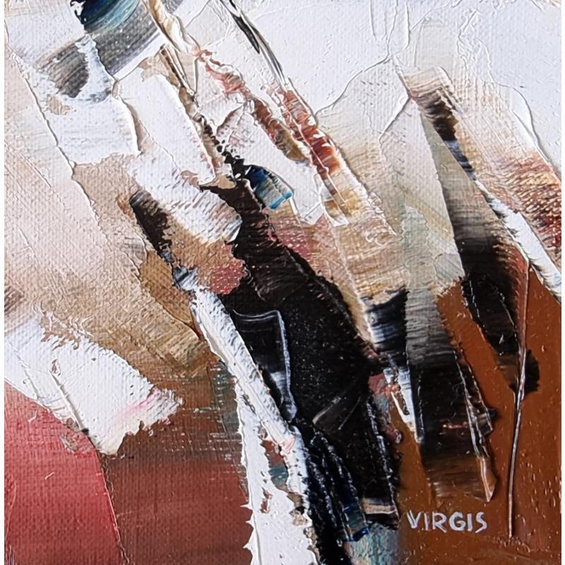 Gemälde On the way to home von Virgis | Gemälde Abstrakt Minimalistisch Öl