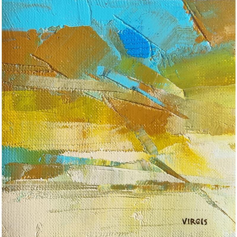Painting Sunny by Virgis | Painting Abstract Minimalist Oil