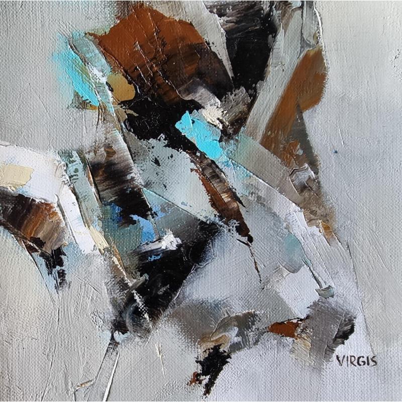 Painting Strange story by Virgis | Painting Abstract Minimalist Oil