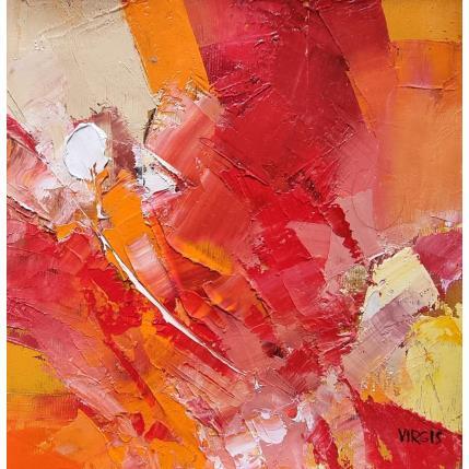 Painting White sun by Virgis | Painting Abstract Oil Minimalist, Pop icons