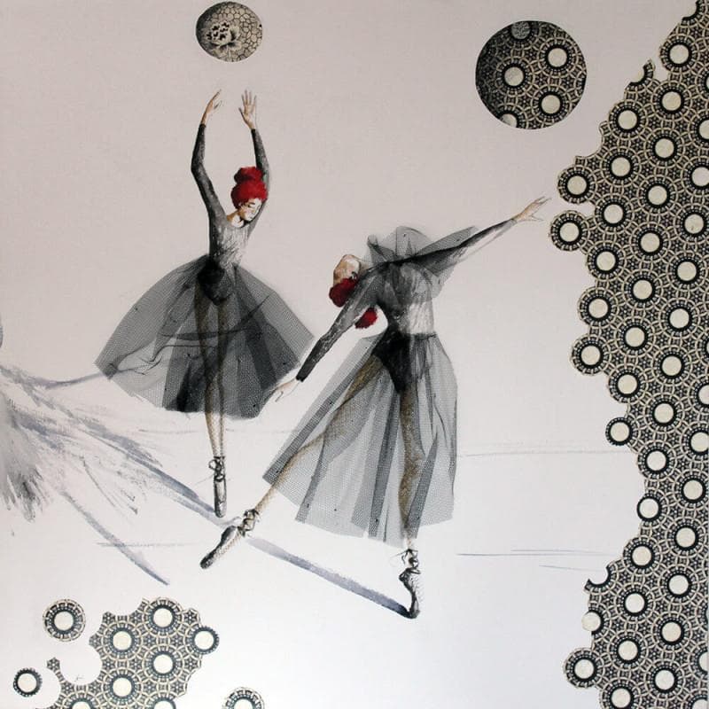 Peinture Passi da vicino par Nai | Tableau Surréalisme