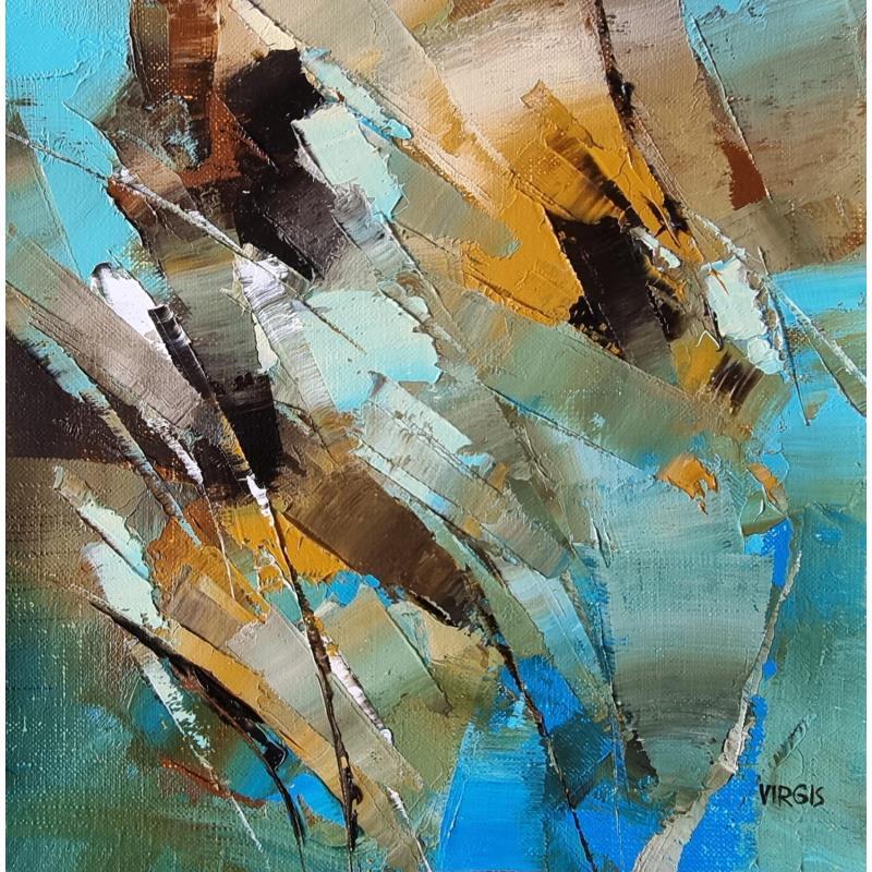 Painting Warm wind by Virgis | Painting Abstract Minimalist Oil