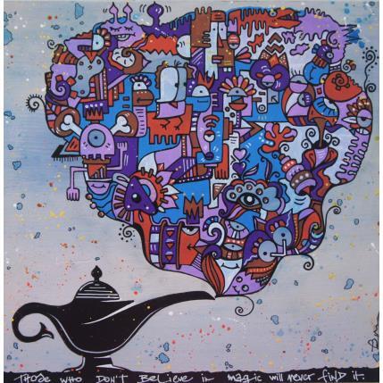 Peinture Believe in magic par Fanny | Tableau Street Art Posca