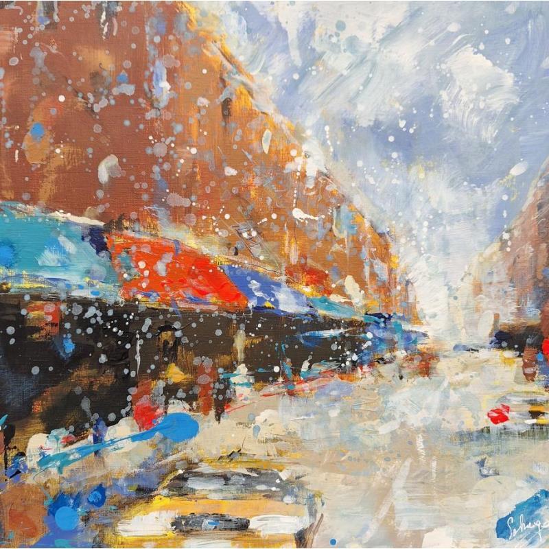 Painting Soho 1 by Solveiga | Painting Figurative Urban Acrylic
