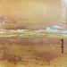 Peinture Murmure doré par Dravet Brigitte | Tableau Abstrait Paysages Feuille d'or
