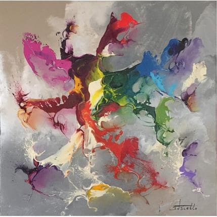 Painting Un gris heureux by Zdzieblo Thierry | Painting Abstract Acrylic Minimalist