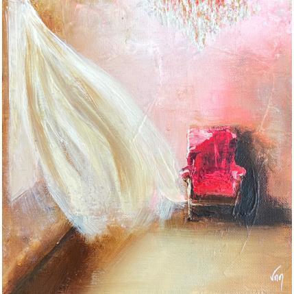 Peinture Juste là par Vinnie | Tableau Figuratif Huile