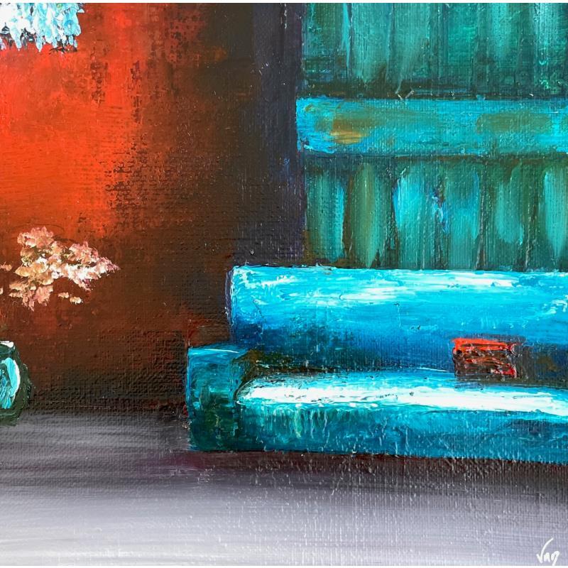 Peinture Plonger  par Vinnie | Tableau Figuratif Huile