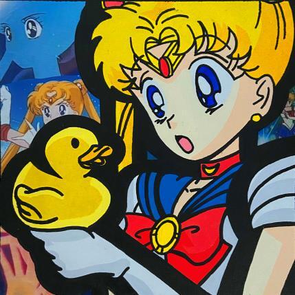 Gemälde sailor moon Toy von Kalo | Gemälde  Acryl, Collage Pop-Ikonen