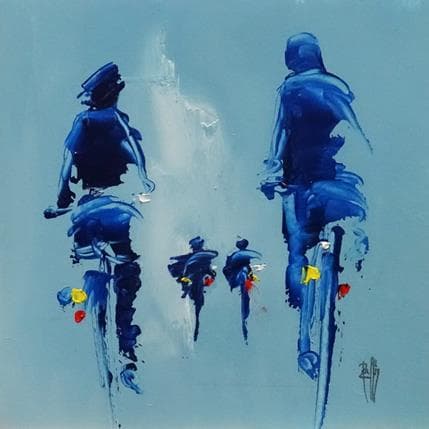 Peinture Dans l'après-midi par Raffin Christian | Tableau Figuratif Huile Scènes de vie