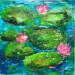 Gemälde Nymphéas 1 von Solveiga | Gemälde Figurativ Acryl