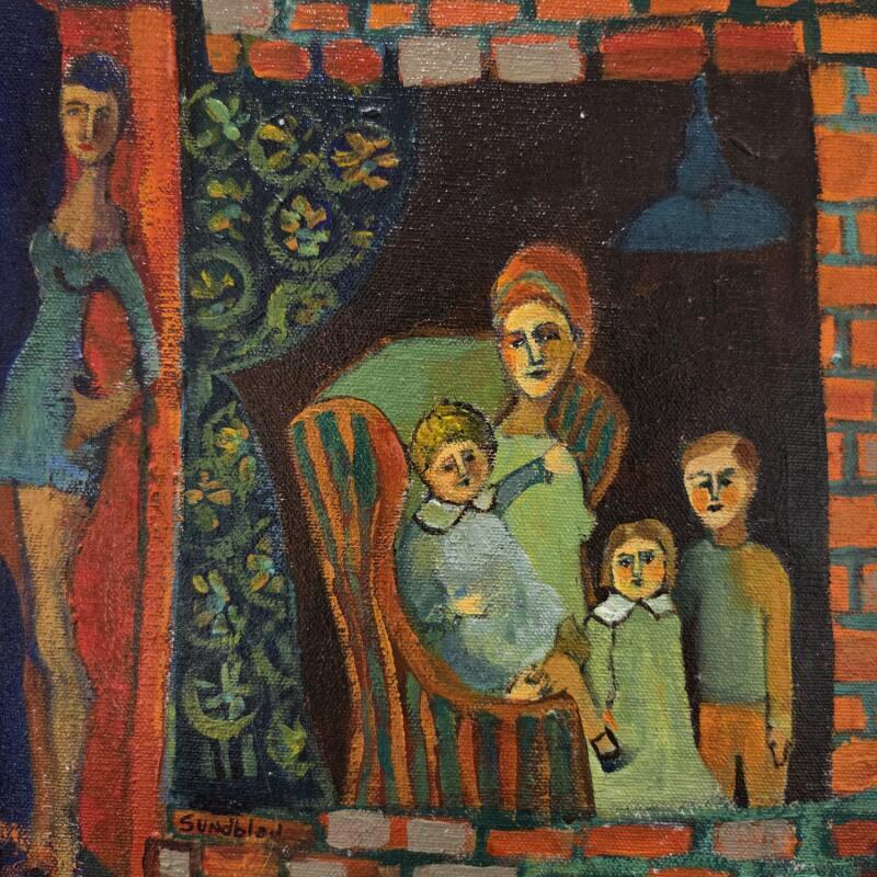 Painting From my window by Sundblad Silvina | Painting Figurative Acrylic