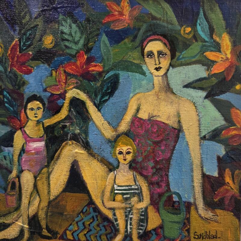 Painting Holidays by Sundblad Silvina | Painting Figurative Acrylic