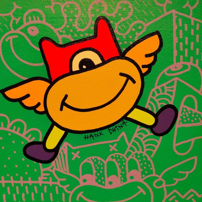 Peinture Elroy five par Hank China | Tableau Pop-art Icones Pop Acrylique Posca