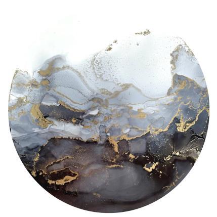 Gemälde 1430 Poésie Minérale von Depaire Silvia | Gemälde Abstrakt Acryl, Tinte Landschaften, Minimalistisch, Pop-Ikonen, Schwarz & Weiß