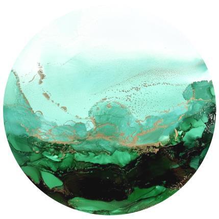 Gemälde 1433 Poésie Végétale von Depaire Silvia | Gemälde Abstrakt Acryl, Tinte Landschaften, Minimalistisch, Natur, Pop-Ikonen