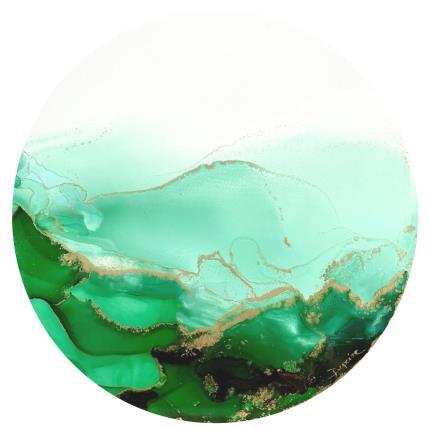 Gemälde 1442 Poésie Végétale von Depaire Silvia | Gemälde Abstrakt Acryl, Tinte Landschaften, Marine, Natur