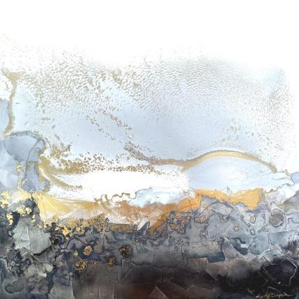 Peinture 1444 Poésie Minérale par Depaire Silvia | Tableau Abstrait Acrylique Minimaliste, Noir & blanc, Paysages