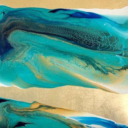 Painting 1403 Profondeur Marine by Depaire Silvia | Painting Abstract Acrylic Landscapes, Marine, Minimalist