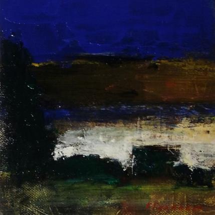 Painting Entre chien et loup by Fernando | Painting Figurative Oil Landscapes