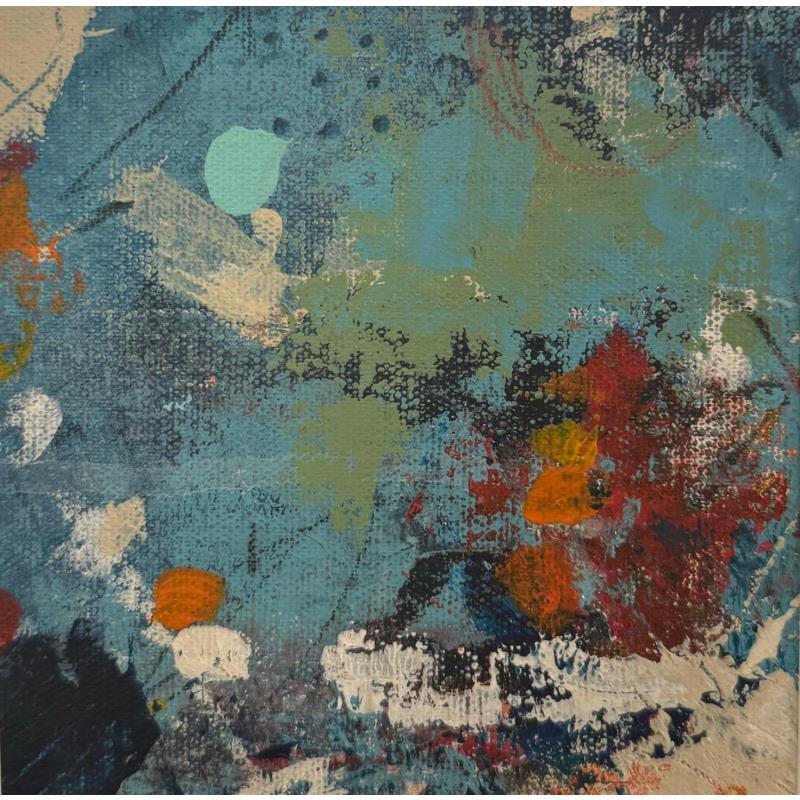 Painting Azul y verde by Jiménez Conesa Francisco | Painting Abstract Acrylic Charcoal