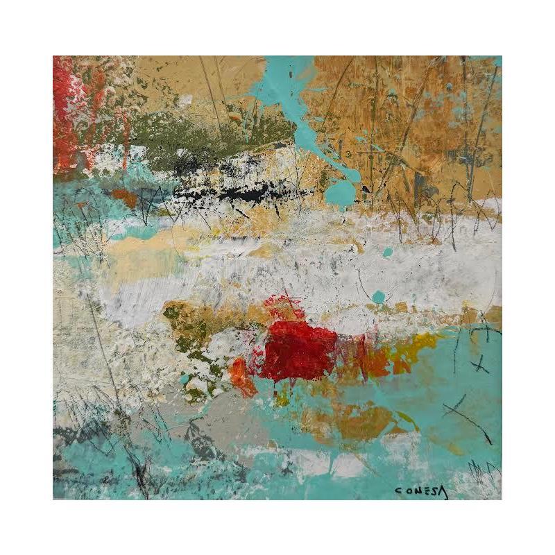 Painting Pantano by Jiménez Conesa Francisco | Painting Abstract Acrylic Charcoal