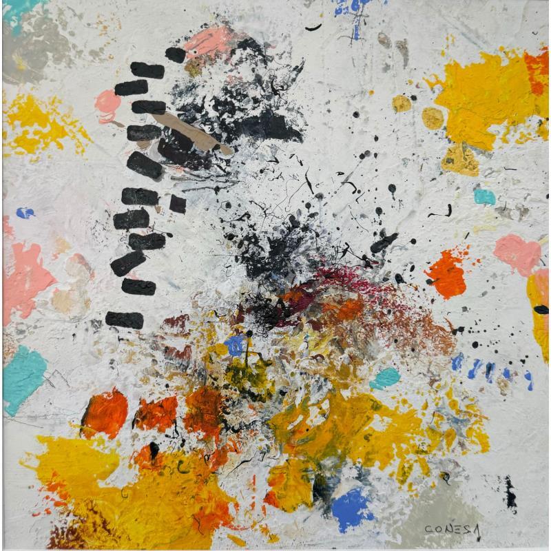 Painting Alegria by Jiménez Conesa Francisco | Painting Abstract Acrylic Charcoal