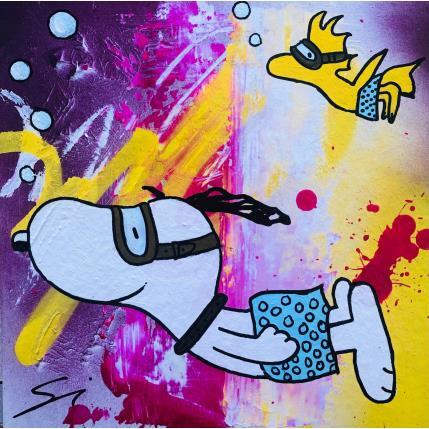 Peinture DIVE INTO ANOTHER WORLD par Mestres Sergi | Tableau Pop-art Acrylique, Graffiti Icones Pop